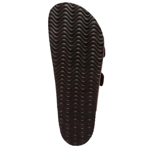 Image of Nautica Men's Sandals - Casual Slides with 2 Adjustable Buckle Straps and Cork Footbed for Ultimate Comfort and Style (Regular /Wide Width, Big Size)