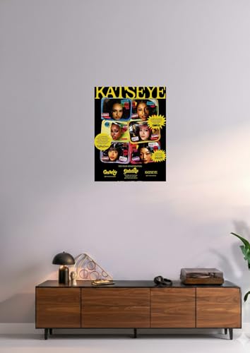 Image of KATSEYE Girl Group Poster - Glossy A4 Size, Self-Adhesive, Unframed Wall Art Featuring Beautiful Chaos Design (Magzine)