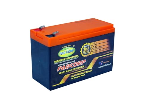Image of PAD CORP by PADGILWAR CORPORATION Heavy-Duty Sprayer Battery | Completely Maintenance Free & Rechargeable (12V X 8AH)