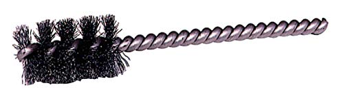 Image of Weiler 21143 9 /16 inch Power Tube Brush, 0.005 inch Steel Wire Fill, 1 inch Brush Length, Made in the USA