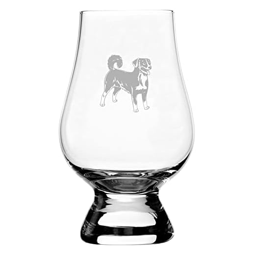 Appenzeller Sennenhund Dog Personalized Etched 6.5oz Whisky Glass Compatible with The Glencairn Glass Accessories
