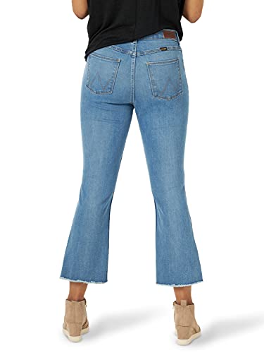 Wrangler Women's Kick Flare High Rise Crop Jean2