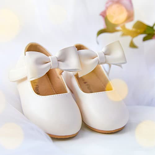 Image of Felix & Flora Toddler Flower Girl Dress Shoes - Girl Ballet Flats Party School Shoes Wedding