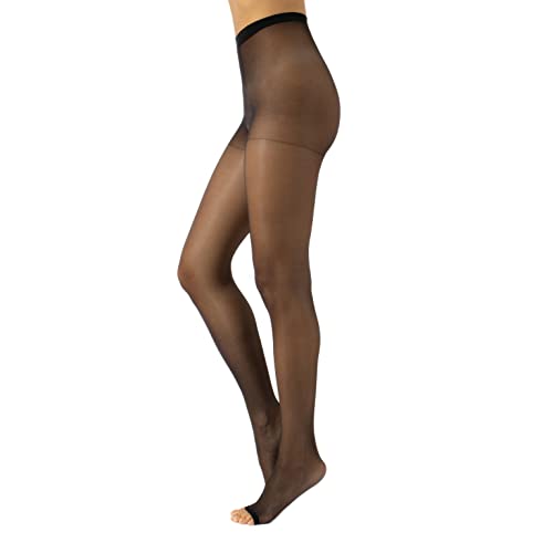 CALZITALY Toeless Pantyhose Sheer Tights, Open Toe stockings with Cooling Effect