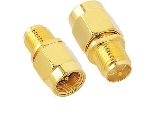 NISTECH SMA Male to RP SMA Female RF Coaxial Adapter (Pack of 2) FPV Antenna Adapter Wi-Fi Antenna Extension Cable FPV Drone Wireless LAN Device - 2 Pc.-image-49