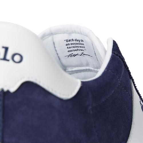 Image of POLO RALPH LAUREN Court Vulc Leather-Suede Sneaker