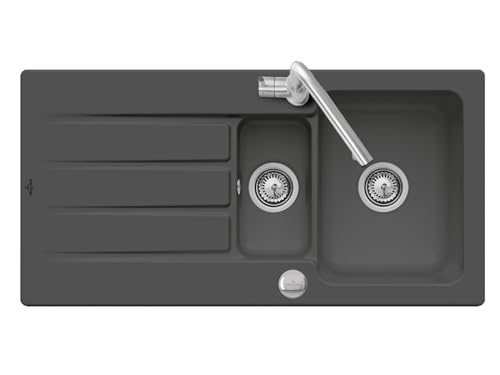 Villeroy & Boch Architectura 60 XR - 3365 02 i4 Graphit Keramikspüle Excenterbetätigung
