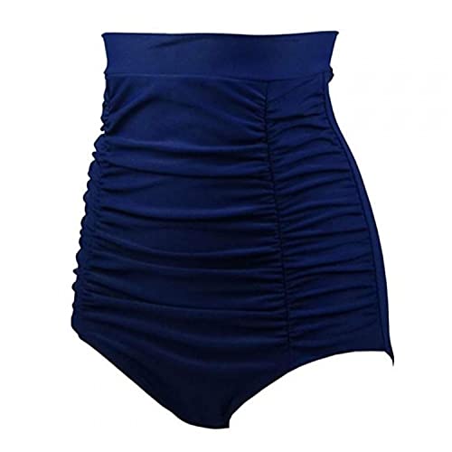 Pantalones cortos de natación para mujer, color azul marino, pantalones cortos de natación para mujer, traje de baño corto para mujer, talla 20, pantalones cortos de verano, azul, XL