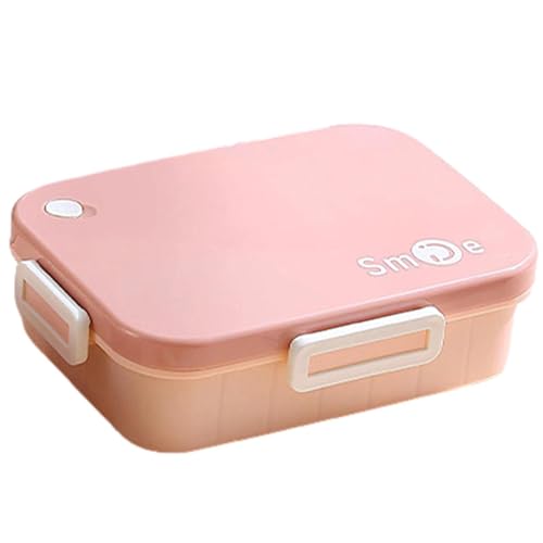 WJnflQN Lunch Box para guardería, caja de lonchera de acero inoxidable - Caja de loncheras a prueba de fugas Contenedores de alimentos de acero inoxidable,Lunchbox de preparación de compartimento