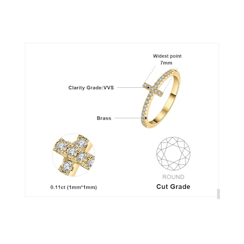 Image of JewelryPalace 14k White Yellow Rose Gold Plated 925 Sterling Silver Rings for Women, Cubic Zirconia Promise Rings for Her, Stackable Wedding Bands Rings for Women Infinity Forever Love Knot Ring