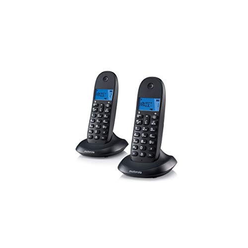 Motorola TELEF. INALAMBRICO DECT Digital C1002LB+ Duo/Gris Rojo/Pantalla RETROILUMINADA/Manos Libres 107C1002GW