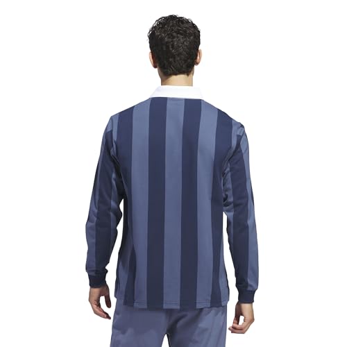 adidas Mens Go-to Long Sleeve Rugby Polo Shirt4