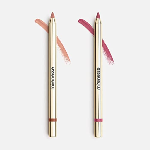 Mirenesse Kissproof Lip Liner Baby Rose/Baby Nude Duo