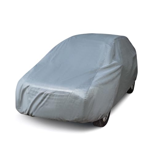 Image of Season Guard Sedan 175 inch Hatchback Cover, Dustproof Light Indoor & Outdoor | Breathable polypropylene layer, fits Hatchback up to 175 inch, includes storage bag & antenna patch, elastic hem for secure fit