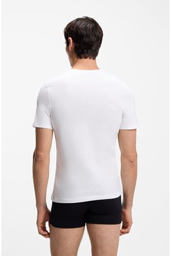 BOSS Hugo Herren T-Shirt Vn 3p Co T-Shirt, White 100,S – Ansicht 2
