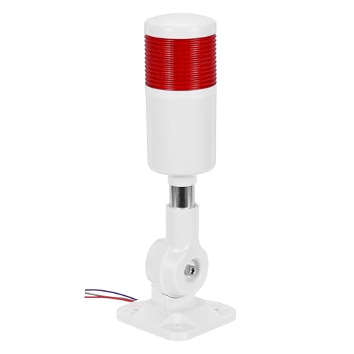 Torre de advertencia de columna LED de 12-24V con luz fija o flash y señalizador acústico