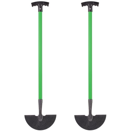 Hardys 2x Garden Tools | Carbon Steel Lawn Edging Border Cutter & Garden Edging Grass Cutter | Half Moon Lawn Edger & Edge Trimmer with Head Step | T Handle 91cm