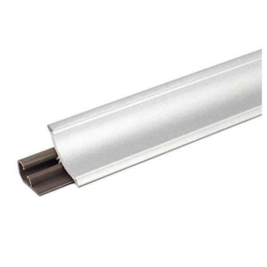 DQ-PP 2,5m WINKELLEISTE – Aluminium Silber – 23 x 23mm – PVC – GRATIS Schrauben – Küchenleiste Arbeitsplatte Abschlussleiste Leiste Küche Küchenabschlussleiste Wandabschlussleiste Tischplattenleiste