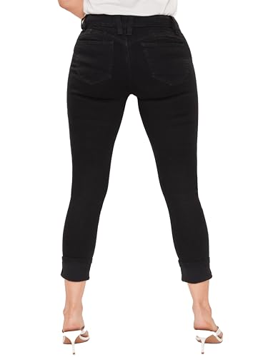 Royalty YMI Jeans Women Petite Wannabetta Butt Mega Cuff Ankle3