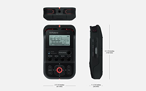 Roland R-07 High-Resolution Handheld Audio Recorder, Black (R-07-BK) by Roland - Image 3