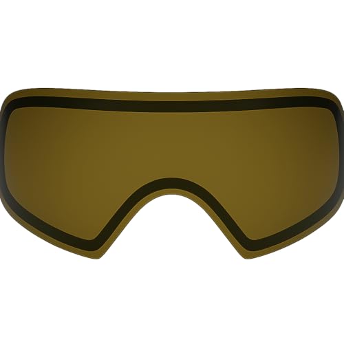 Lente térmica de repuesto para Dye I4/I5 - Lente antivaho de doble panel - Resistente a los rayos UV, clasificación de impacto, accesorio de máscara de paintball (champán oscuro)