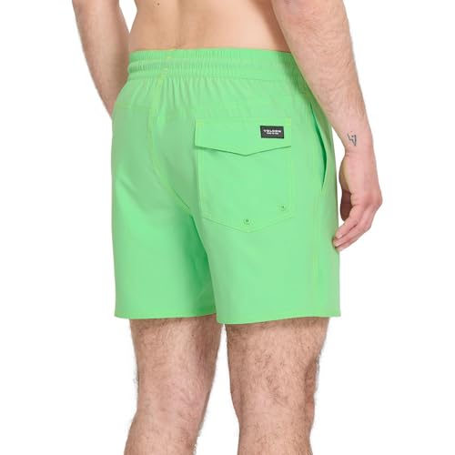 Short de bain Volcom Lido Solid 16'' L pour homme en noir - 6
