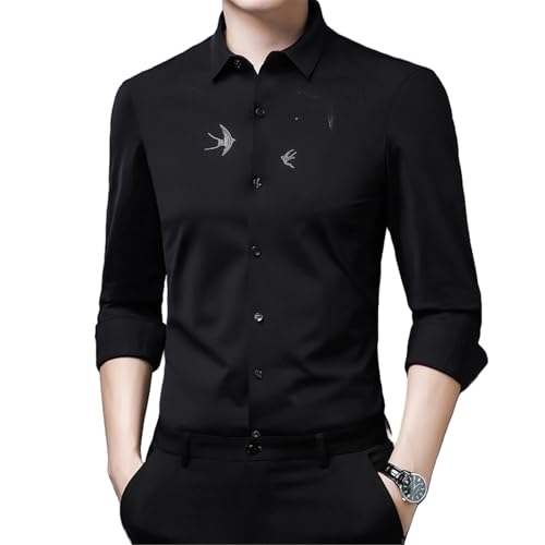 Chemise à manches longues pour homme USTZFTBCL vêtement affaires décontracté