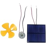77Q® Project Hub Solar Conversion Project Kit, Solar Panel Dc Motor Fan Blade Connectors Complete Working Solar Project kit for DIY 'Solar Model Kit'- Multicolour Solar Panel
