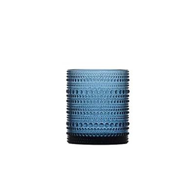 D&V By Fortessa Jupiter Double Old Fashion Glass, 10 Ounce, Set of 6 (Cornflower)