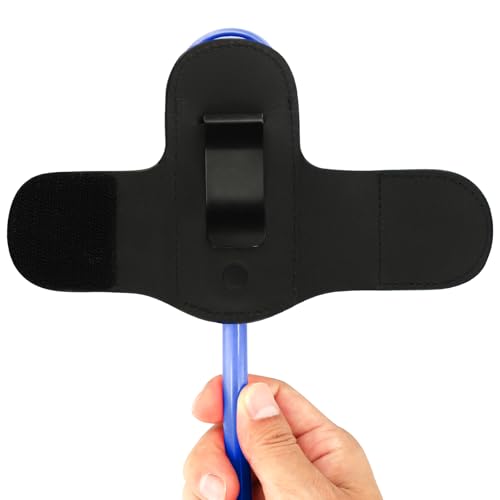 (Patent No:USD1053358S) Premium Leather Stethoscope Holder Hip Clip for Scrubs,Stethoscopes Holster for 3M Littmann ADC EKO,Stethoscope Belt Clip Holder for Doctors Nurses EMT EMS