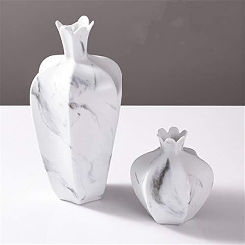 Keramische Vaas Woonkamer Tv Kast Studie Slaapkamer Tv Aanrechtblad Vaas Gedroogde Bloemen Simulatie Bloem Decoratieve Vaas 32x18x18cm, 15x12x12cm, 2 Stuks - Afbeelding 4