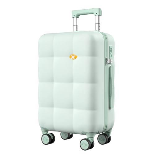 MGB Carry On Luggage 22x14x9 Airline Approved, 100% PC Hard Shell Carry On Suitcases with Spinner Wheels and TSA Lock, Suitcases with Wheels for Men Women, Aquamarine