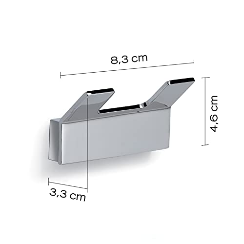 Gedy Hanger, Metal, Chrome, Doble - Image 2