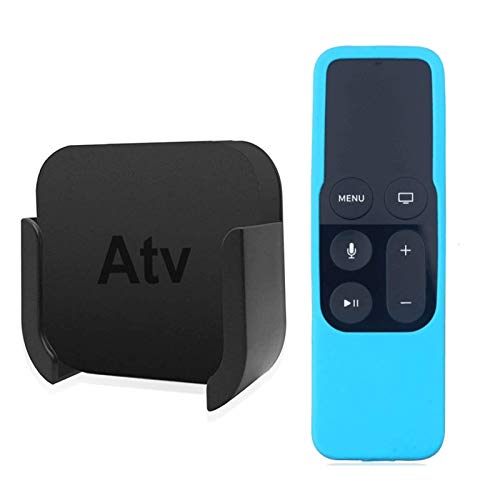 TV-Ständer Fernbedienung Wandhalterung mit Silikon-Fernbedienungsschutzbox Geeignet für 4k (Farbe: Lila)