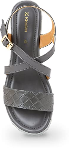 Image of Khadim's Women Tan Heels Sandals
