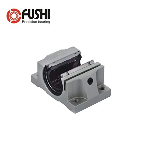 Ochoos TBR UU Support Rail Unit (2 Pcs) TBR16UU TBR20UU TBR25UU TBR30UU Support Rail - (Diameter: TBR16UU)