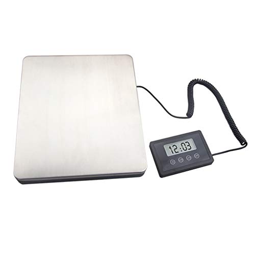 Báscula digital para paquetería 180kg con plataforma de acero miniatura 1