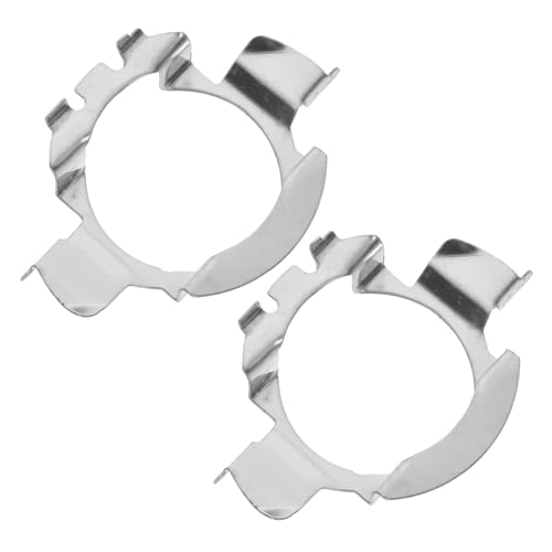 GARVALON 2pcs Car LED Bulb Retainers Durable Headlight Adapters for Easy Installation Compatible with Various Vehicle Models Prevents Bulb Instability Simple Design for Enhanced Aesthetics