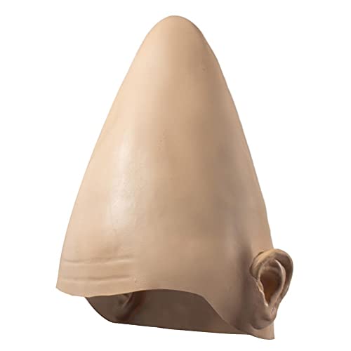 VOUNEDA Halloween Horror Mask,Alien Latex Cap Cosplay Headgear Egg Conical Head Cover Helmet Halloween Christmas Carnival Props Festival Party Headgear Equipments,23 * 30 cm - Image 2
