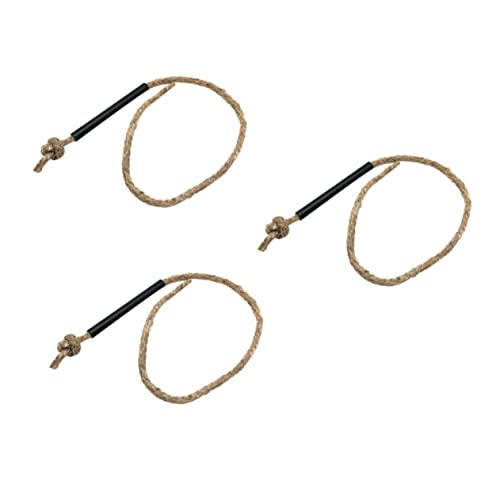 JOINPAYA 3Pcs Jute Fire Starter Rope Kit Flame Starting Supplies for Camping Outdoor Survival and Emergency Preparedness Easy Ignition Wind Resistant Wax Infused