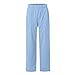 Corduroy Pants Women Casual High Waist Elastic Straight Leg Pants Plus Size Loose Comfy Vintage Trousers with Pockets（Light Blue,Medium）
