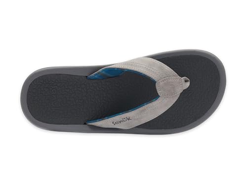 Image of Sanuk On the Rocks Men's Beach Sandals | Flip Flops for Men | Quick Dry Flip-Flop Slides | Supportive & Lightweight | Arch Support Footbed