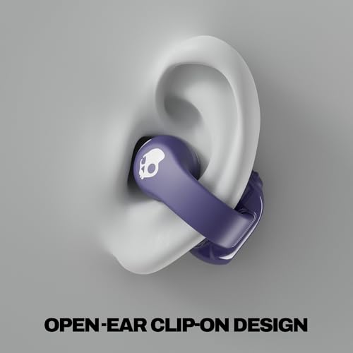 Image of Skullcandy Push 720 Open Wireless Open-Ear Bluetooth Earbuds, Headphones, Waterproof, Clip-On Lightweight Design, 30 Hours Battery, Wireless Charging Pouch, Microphone for iPhone Android - Future