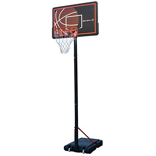Bee-Ball Pro Bound Basketball Hoop, Full NBA Size Adjustable Portable Basketball Stand, Net and Basketball Backboard Set
