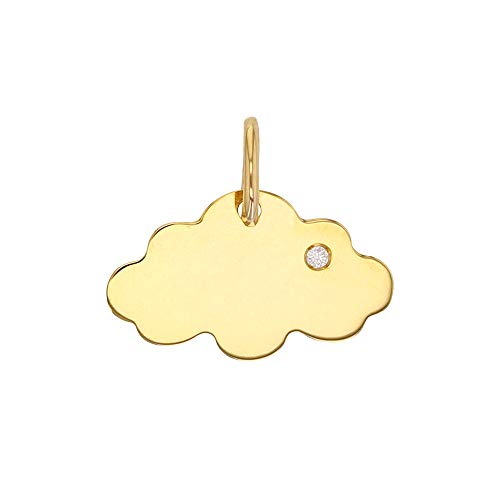 Pendentif nuage en Or 750/1000 et diamant pour sublimer votre style quotidien