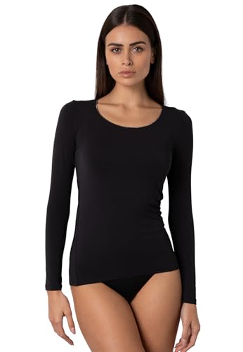 T-shirt à manches longues femme en micromodal pour le confort à la maison