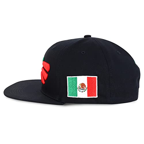 Image of Hecho En Mexico Eagle 3D Embroidered Flat Bill Snapback Cap