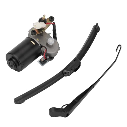 Image of UTV Windshield Wiper Kit - 12V 30W Electric Wiper Motor with 16 inch Blade & 16 inch Arm, Compatible with Polaris Ranger RZR 570 /900 /1000, Compatible with Can-Am Defender, Maverick X3