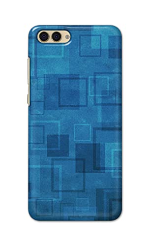 Image of Printed Hard Back Cover Case for Honor View 10 | Honor V10 Back Cover (Plain Azure Blue) -702