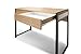 OFM Computer Desk with Drawers 43” PC Office Desk with Storage for Home, Work, Student, Writing, Study Table for School, Bedroom, Small Spaces - Industrial Modern Wood Grain Makeup Vanity, Harvest